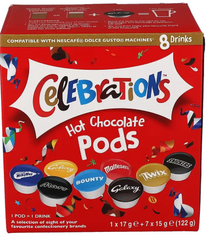 CELEBRATIONS HOT CHOCOLATE CAPS DOLCE 15GX8