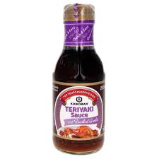 KIKKOMAN TERIYAKI WOK SAUCE ROASTED GARLIC 250ML X6