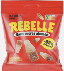 REBELLE BONBONS SANS SUCRE COLAS ACIDULÉES 50GX12