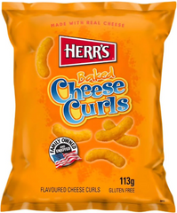 HERR'S BAKED CHEESE CURLS 113GX12