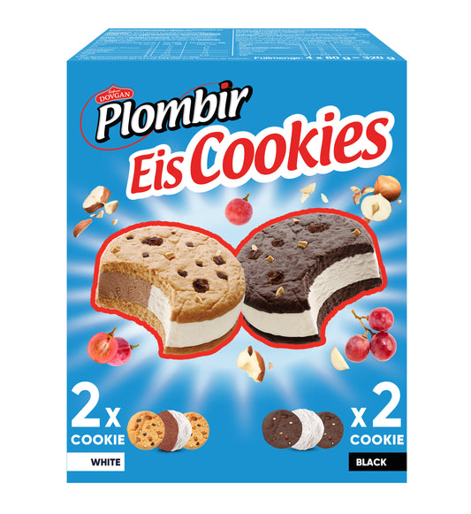 4 PLOMBIR & FRIEND ICE COOKIES 320GX9