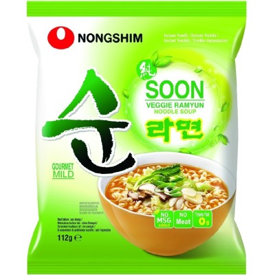 NONG SHIM SACHETS VEGGIE 112 GR X20