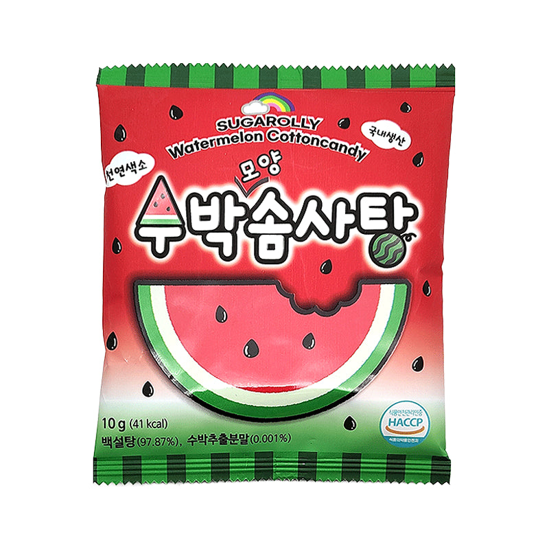 SUGAROLLY WATERMELON COTTON CANDY 10G X10