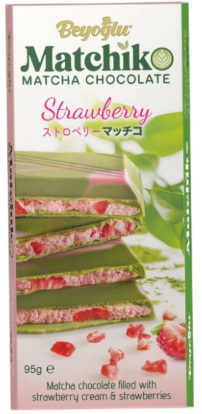 BEYOGLU MATCHA & STRAWBERRY CHOCOLATE 95G X6