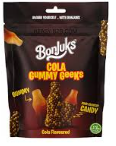 BONJUKS SOUR CRUNCHY CANDY COLA 70GX12