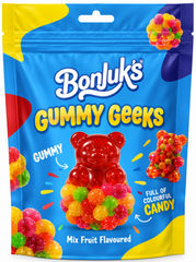 BONJUKS SOUR CRUNCHY CANDY GUMMY BEAR 70GX12