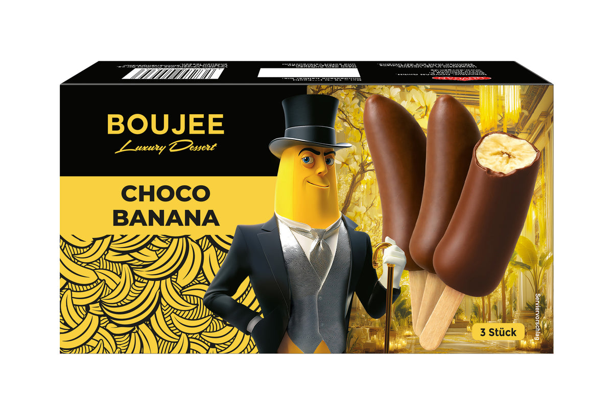 3PCS BOUJEE BANANE ENROBÉ DE CHOCOLAT 195G12