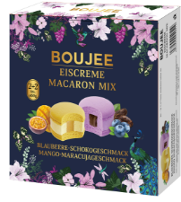 BOUJEE MACARON MIX MYRTILLE CHOCOLAT & MANGUE PASSION 240GX7