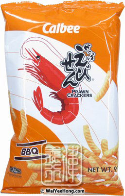 CALBEE PRAWN CRACKERS BBQ 90G X20