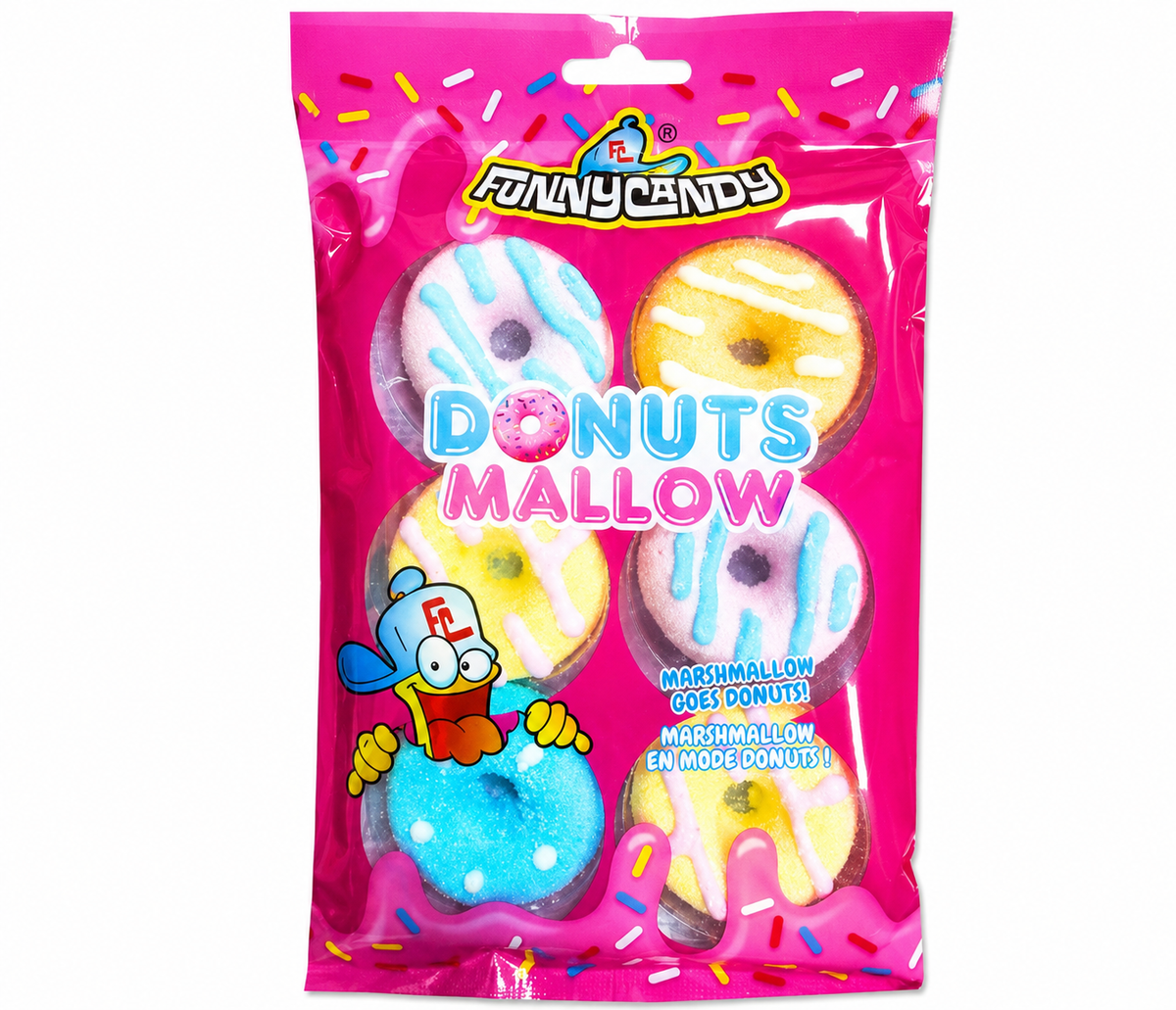 FUNNYCANDY DONUT MALLOW 100GX18