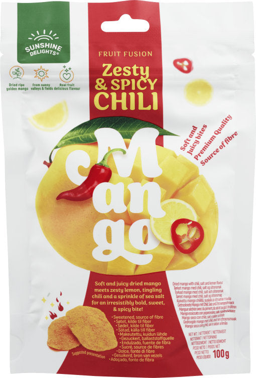 DELLIA FRUIT FUSION MANGUE CHILI 100GX16