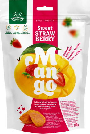 DELLIA FRUIT FUSION MANGUE FRAISE 100GX16