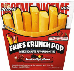 FRIES CRUNCH POP TROMPE L'OEIL FRITES CHOCOLAT VANILLE 70GX24