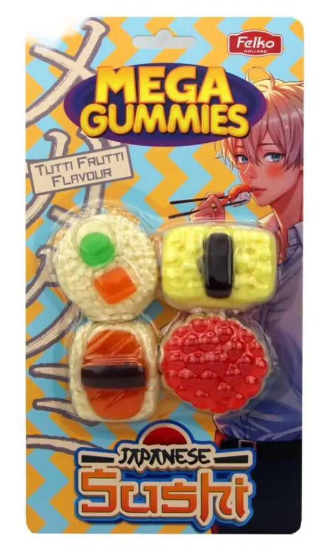 MEGA GUMMIES JAPANESE SUSHI 120G X26