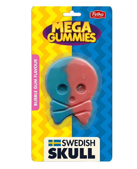 MEGA GUMMIES SWEDISH SKULL 120GX28