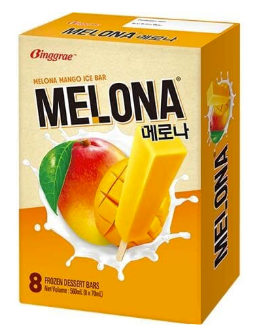 BINGGRAE MELONA ICE BAR MANGO 560ML x8