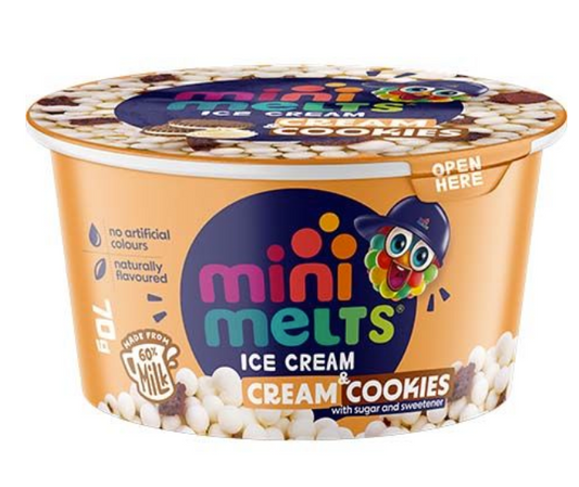 MELTS GLACE COOKIE & CREAM 70GX12
