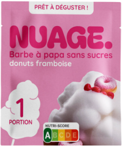 NUAGE BARBE A PAPA SANS SUCRE DONUTS FRAMBOISE 20GX6