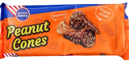 PEANUT BUTTER CONES 112GR X24