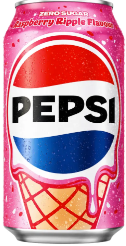 PEPSI RASPBERRY RIPPLE NO SUGAR 33CL X24