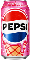 PEPSI RASPBERRY RIPPLE NO SUGAR 33CL X24