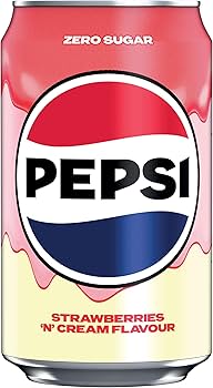 PEPSI STRAWBERRY & CREAM 330ML X24