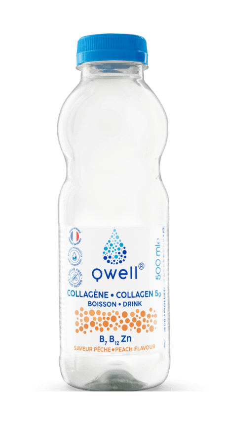 QWELL EAU COLLAGENE SAVEUR PÊCHE 50CLX12
