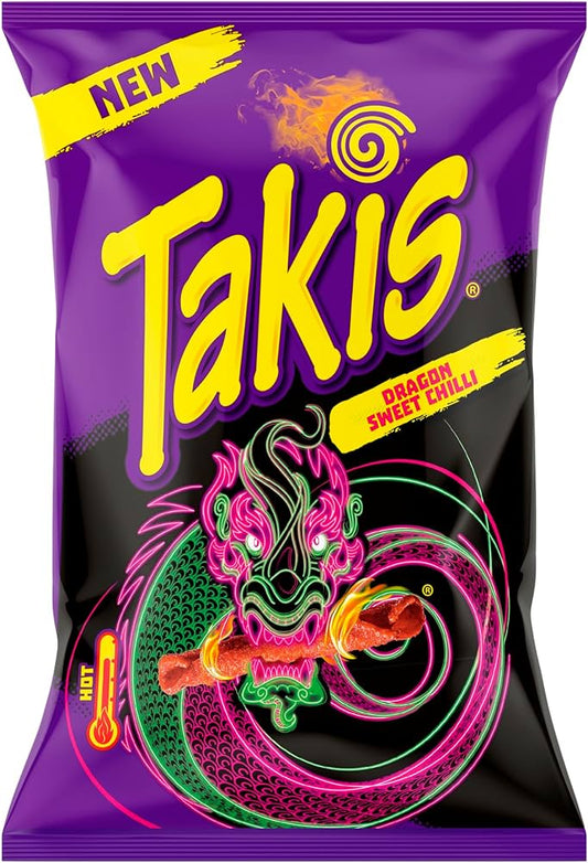 TAKIS DRAGON SWEET CHILI 100GX18