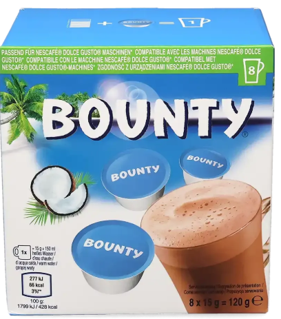 BOUNTY HOT CHOCOLATE CAPS DOLCE 15GX8