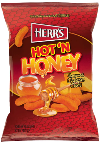 HERR'S HOT'N HONEY CHEESE CURLS 113GX12