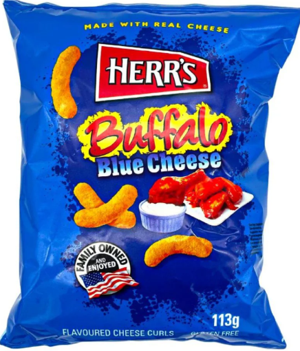 HERR'S BUFFALO BLUE CHEESE STYLE 113GX12