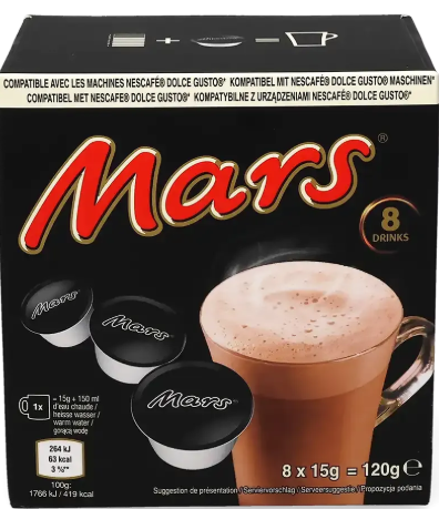 MARS HOT CHOCOLATE CAPS DOLCE 15GX8